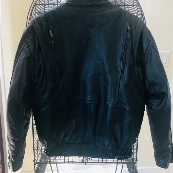 Men’s motorcycle leather with insulation jacket - Picture 2 of 4